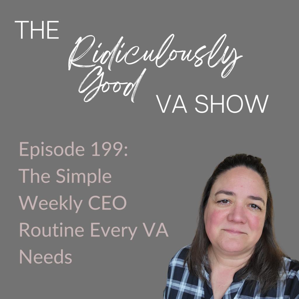 The Simple Weekly CEO Routine Every VA Needs