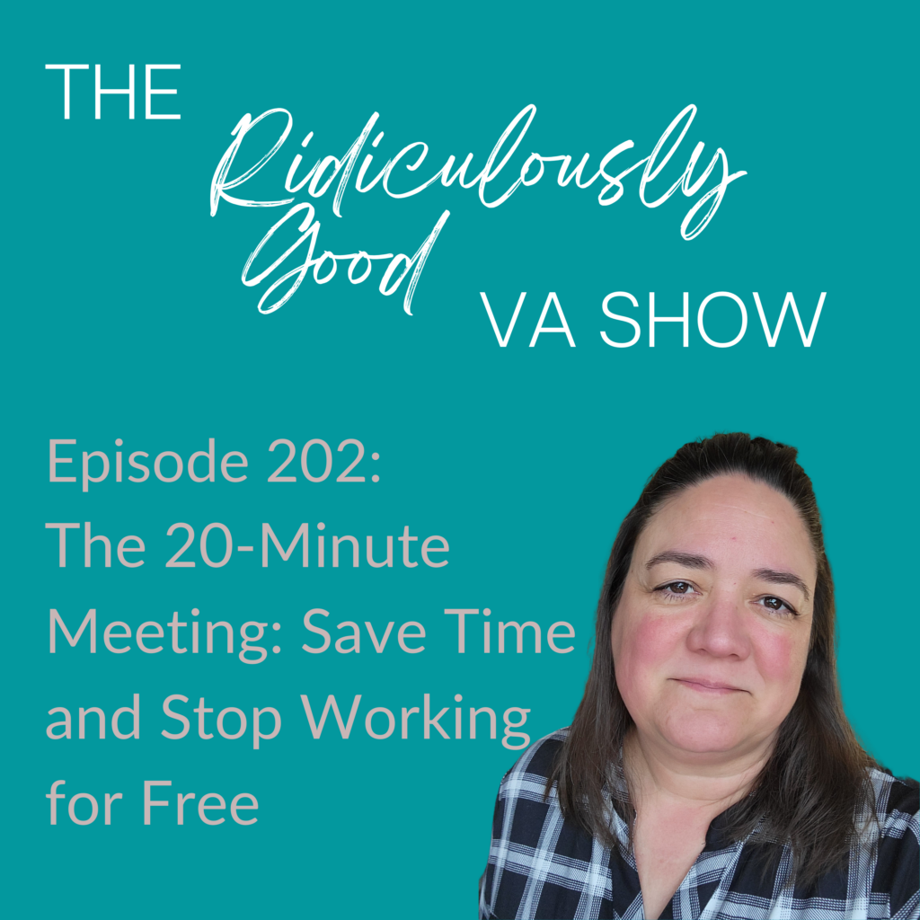 The 20-Minute Meeting: Save Time and Stop Working For Free